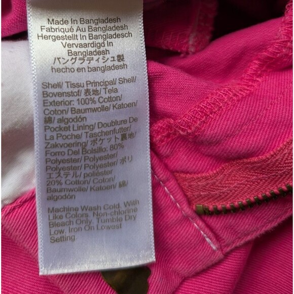 J. Crew Women Short 3.5" Solid Chino Pink Mid Rise Size 8 - Picture 8 of 10